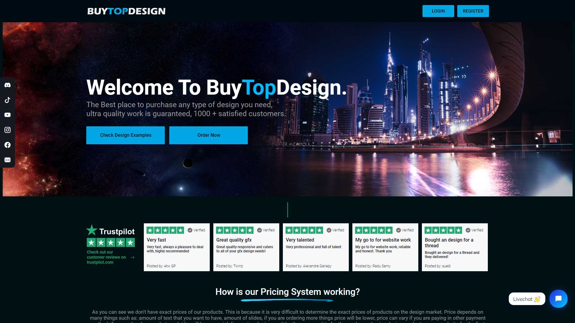 buytopdesign.com Website preview