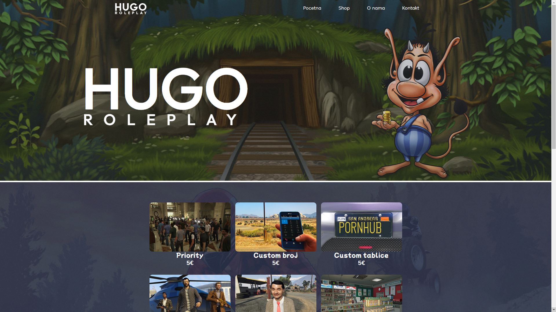 hugo-roleplay.info Website preview